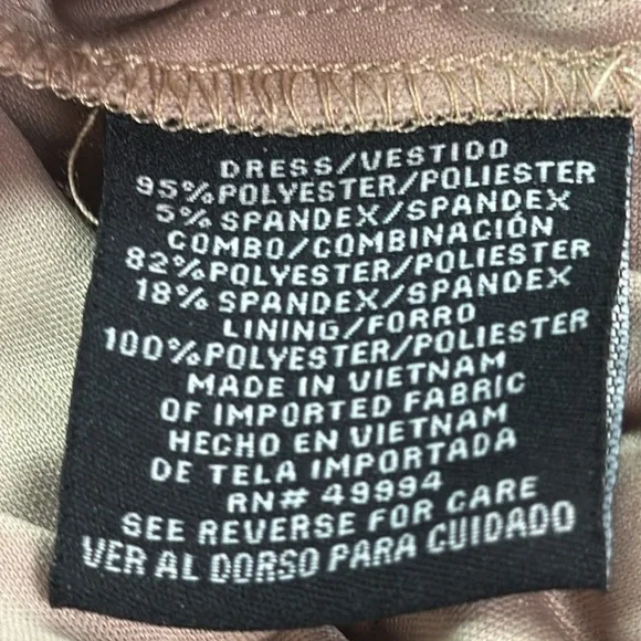 R&M Richards Mesh Lined Panels Swing Hem Cap Sleeve Dressy A-Line Dress S6 EUC - Picture 6 of 11